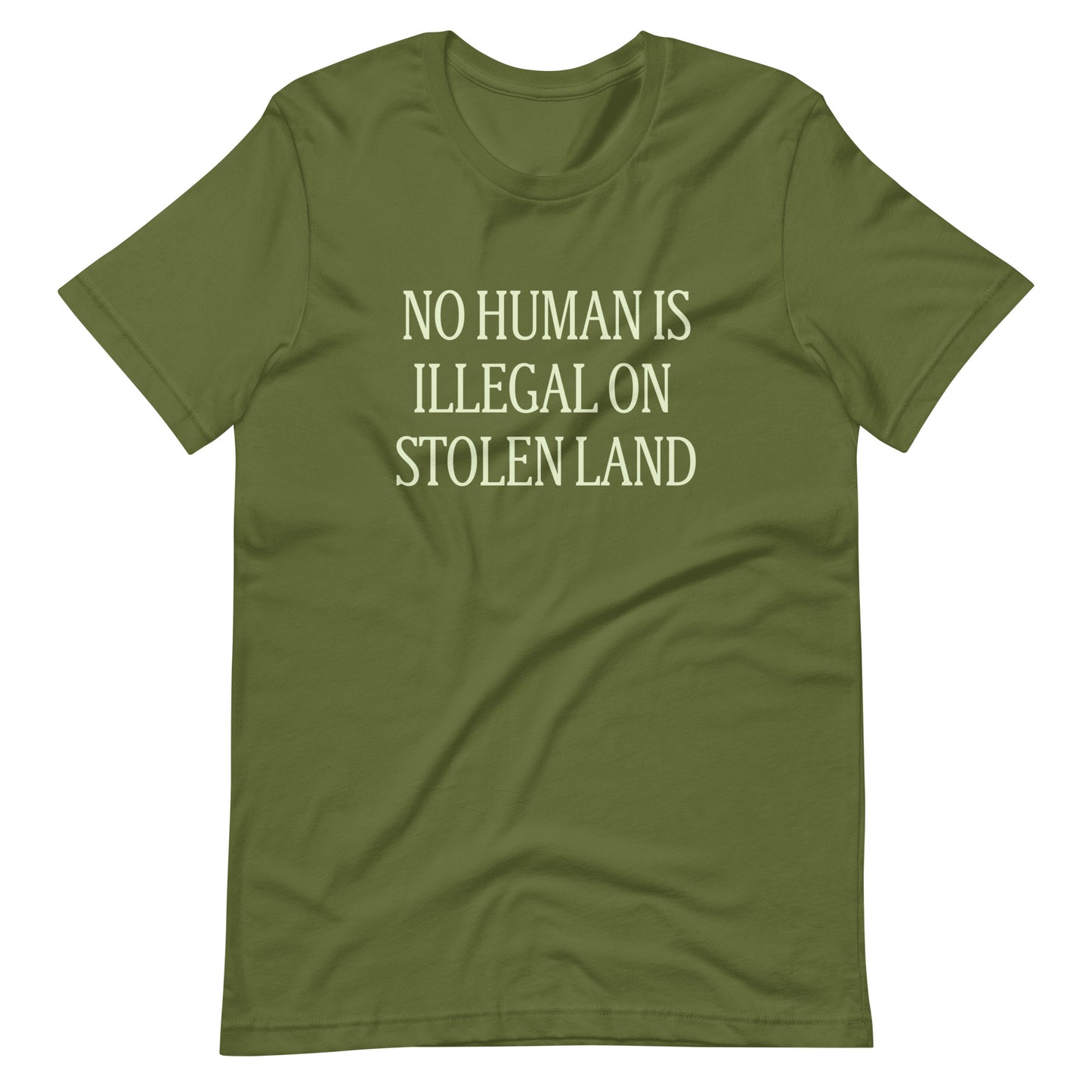 No Human is Illegal on Stolen Land Unisex t-shirt